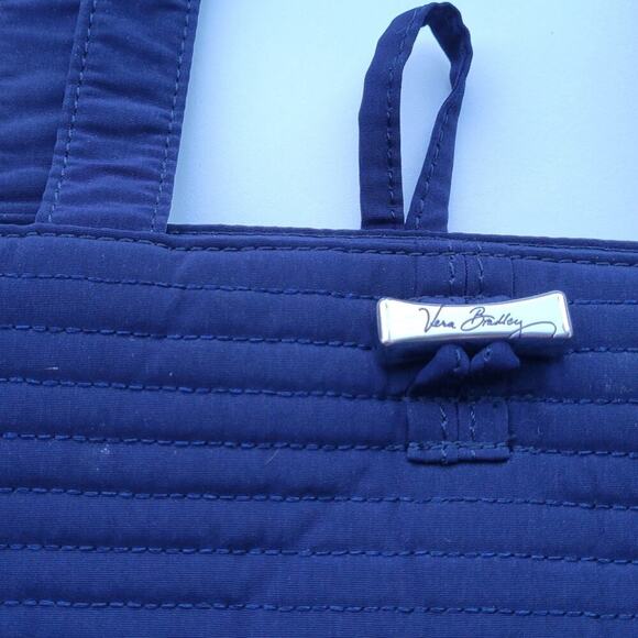 Vera Bradley Classic Navy Quilted Tote - Picture 6 of 8